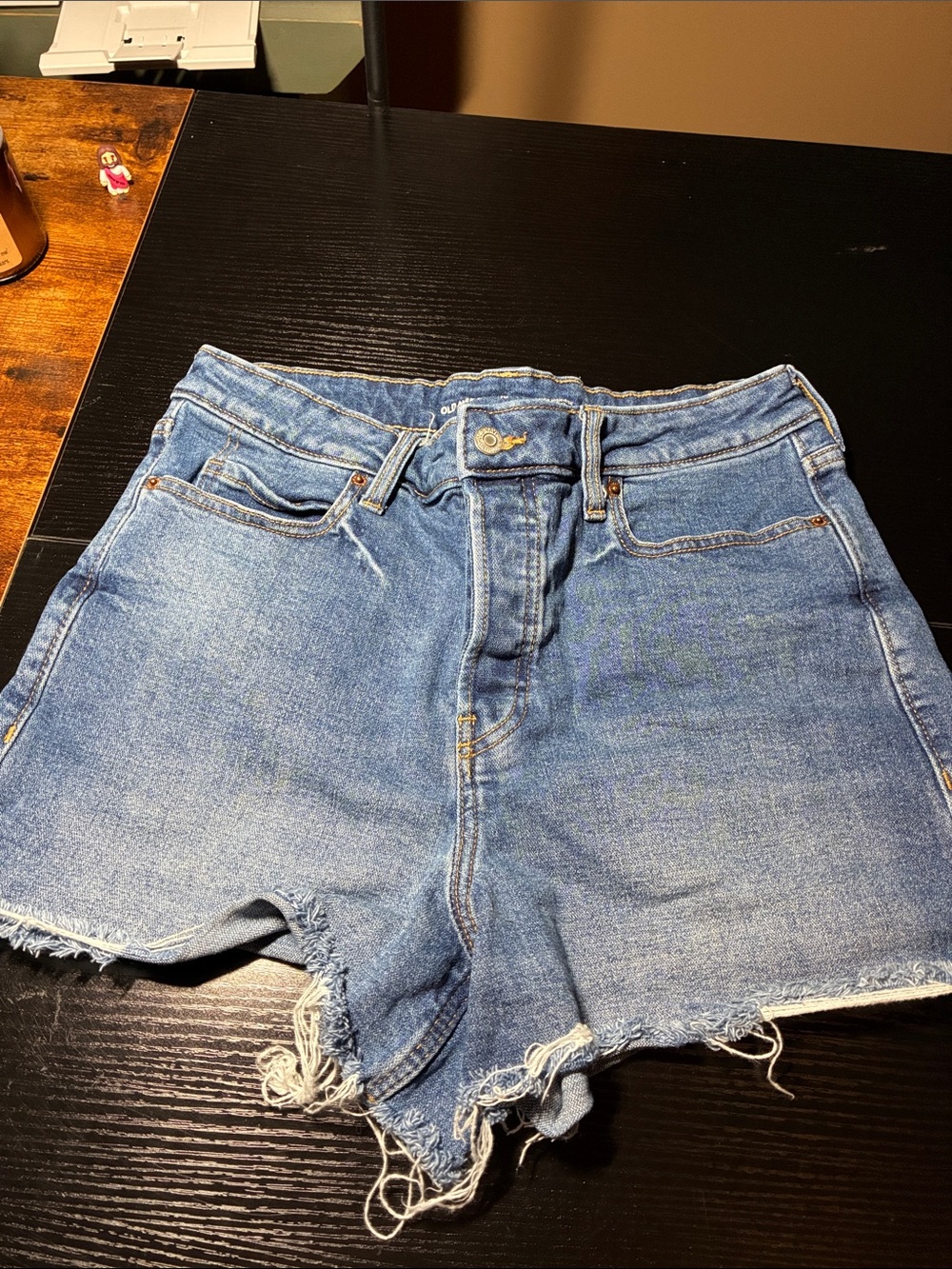 Old Navy Light Blue Distressed Denim Jean Shorts